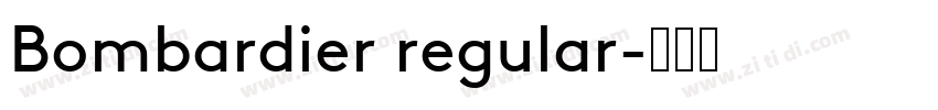 Bombardier regular字体转换